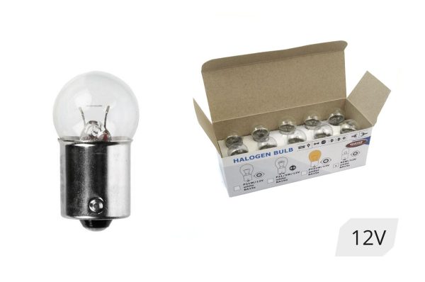 10 unid. Bombillas halógenas R5W BA15s 12V 5W.