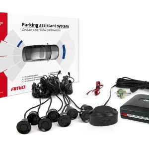 Sensor de Aparcamiento Buzzer 8 sensores- color negro