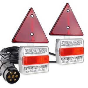 Kit magnético de piloto trasero LED con triángulo catadriópico para remolques TLS02