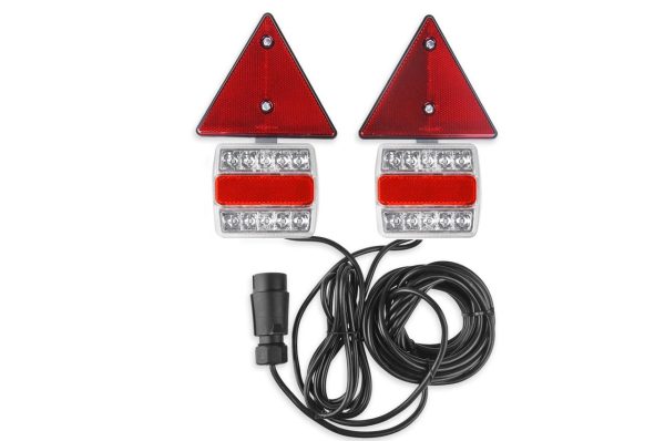 Kit magnético de piloto trasero LED con triángulo catadriópico para remolques TLS02