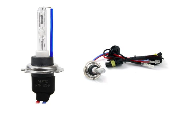HiD Bombilla xenón tipo H7 8000K metal clase A