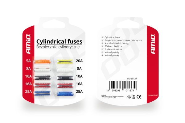 Fusibles Cilíndricos 10 unid blister