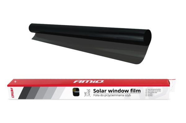 Lámina- película de tinte lunas- Super Dark Black (Negro Super Obscuro) 0,5x3m (5%)