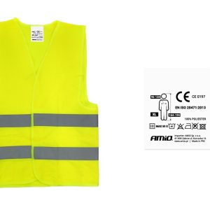 Chaqueta reflectante amarilla SV-01 posee certificado