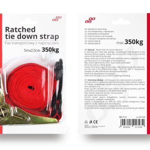 Correa de Transporte con Clavija de Tire 5 m 2,5 cm 350 kg- BELT-01