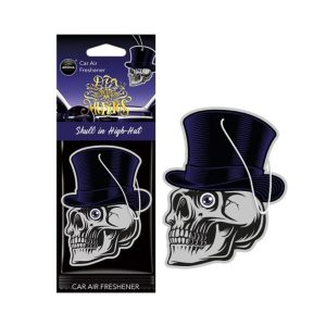 Ambientador para coche AROMA CAR MUERTOS Skull in Hat Black Oud