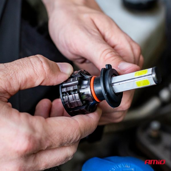 Bombilla Luz de Cruce LED Headlamp H7 COB 4Side AMiO