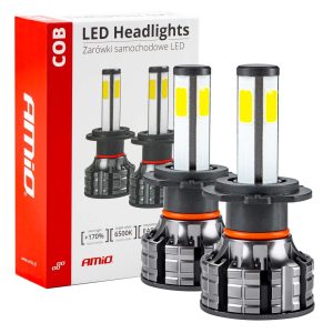 Bombilla Luz de Cruce LED Headlamp H7 COB 4Side AMiO