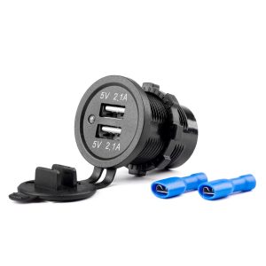 Cargador impermeable 2xUSB 12/24V MOD-04