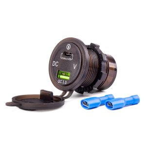 Cargador impermeable USB+USB-C 12/24V MOD-08