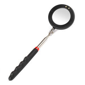 Espejo de inspección telescópico con iluminación LED