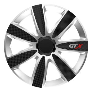 Juego Tapacubos GTX Carbon black&silver 16"