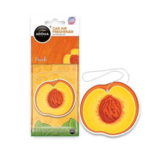 Ambientador para coche AROMA CAR HANGING FRUITS Durazno