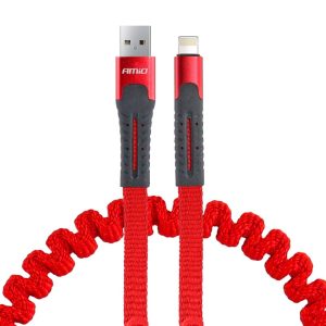 Cable espiral USB+Apple lightning 120cm FullLINK UC-13