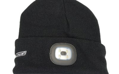Gorro de lana con linterna