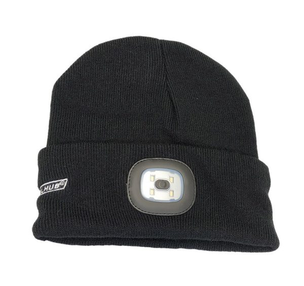 Gorro de lana con linterna