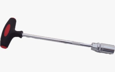 Llave de bujía en T imantada 16mm.