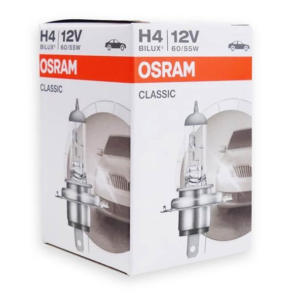 Bombilla Halógena Osram Classic H4 12V 60/55 P43T