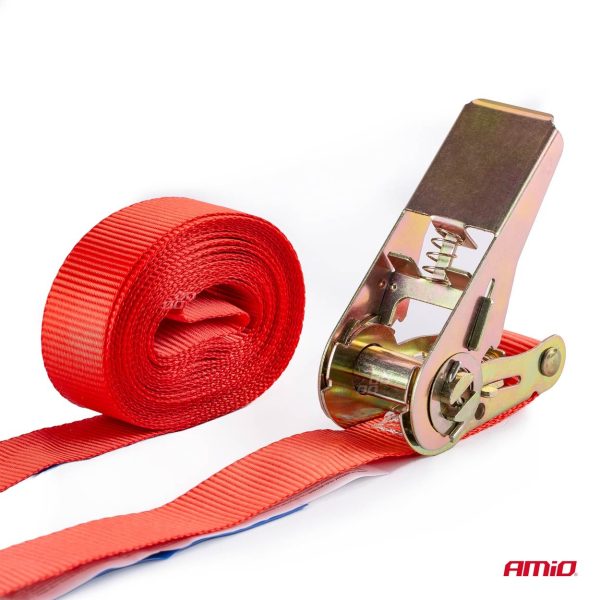Juego cintas de amarre con tensor 500kg 25mm 5m BELT-05