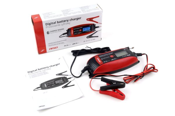 Cargador de Batería Digital 6V/12V - 2A/4A - DVL DBC-4A