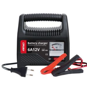 Cargador para batería con indicador (fusíble) 6A, 12V AMiO SBC-6A