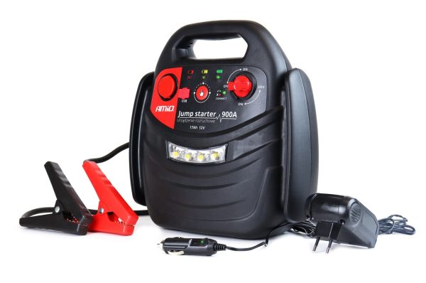 Cargador/ Arrancador de batería 4 en 1, 12V 17Ah 900A JS01