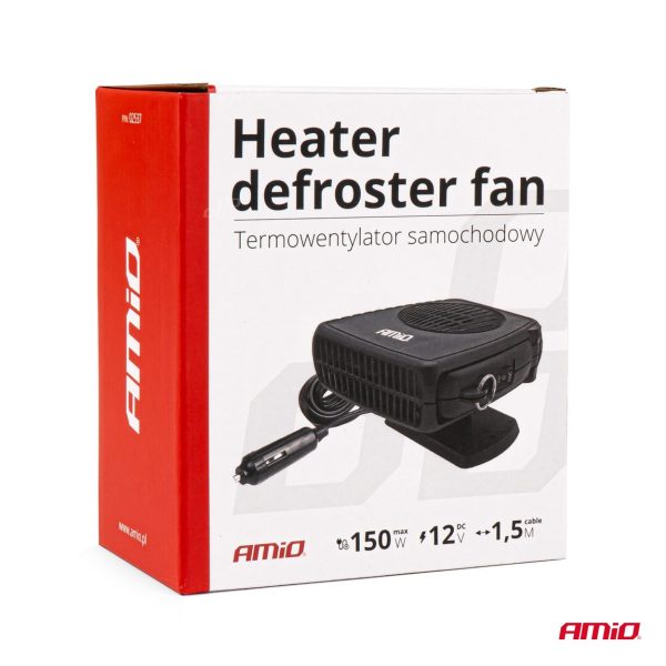 Calefactor, descongelador y ventilador -12V 150W