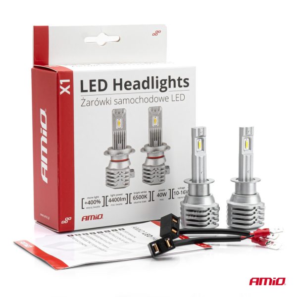 Bombilla Luz de Cruce LED Headlamp H1 X1 Series AMiO