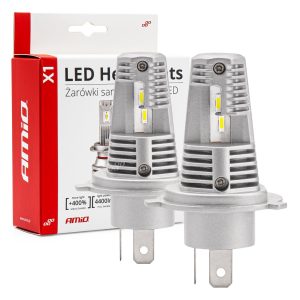 Bombilla Luz de Cruce LED Headlamp H4 X1 Series AMiO
