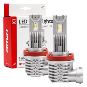 Bombilla Luz de Cruce LED Headlamp H8/H9/H11 X1 Series AMiO