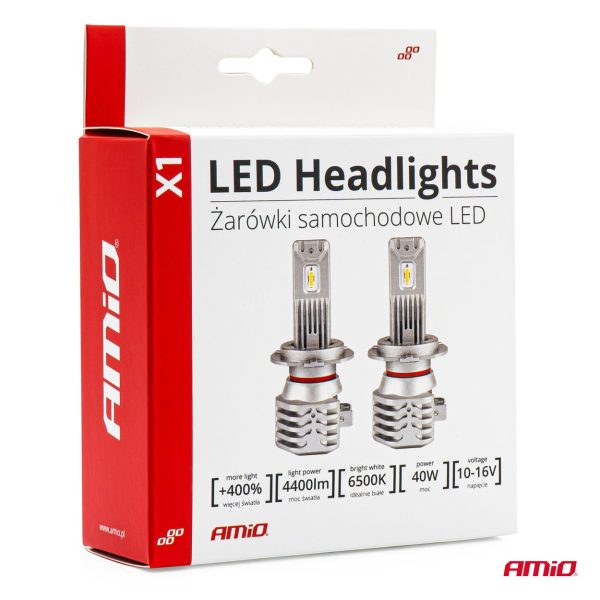 Bombilla Luz de Cruce LED Headlamp HB4 9006 X1 Series AMiO