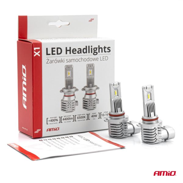 Bombilla Luz de Cruce LED Headlamp HB4 9006 X1 Series AMiO