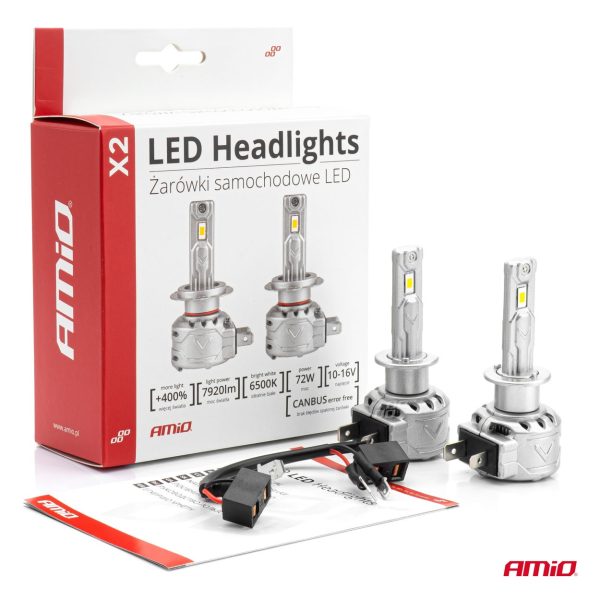Bombilla Luz de Cruce LED Headlamp H3 X2 Series AMiO
