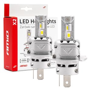 Bombilla Luz de Cruce LED Headlamp H4 X2 Series AMiO