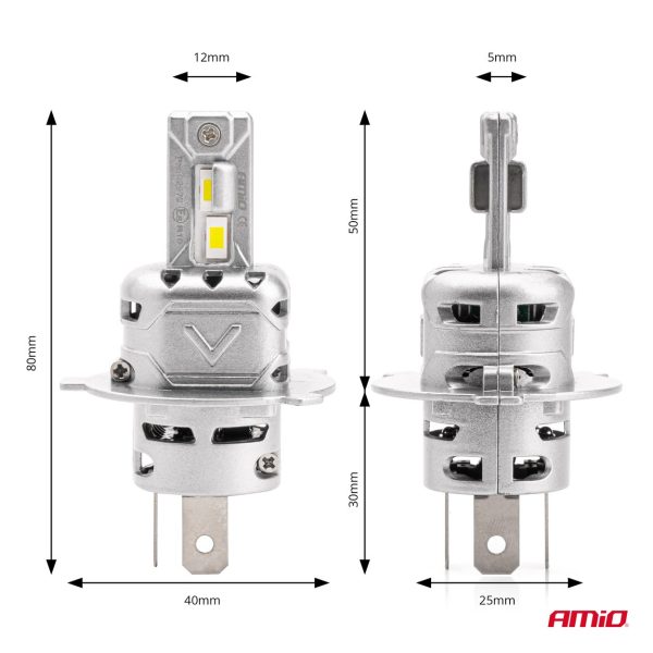 Bombilla Luz de Cruce LED Headlamp H4 X2 Series AMiO
