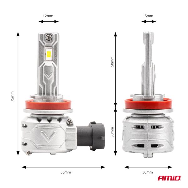 Bombilla Luz de Cruce LED Headlamp H8/H9/H11 X2 Series AMiO