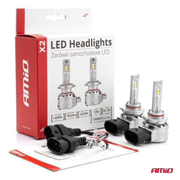 Bombilla Luz de Cruce LED Headlamp HB4 9006 X2 Series AMiO