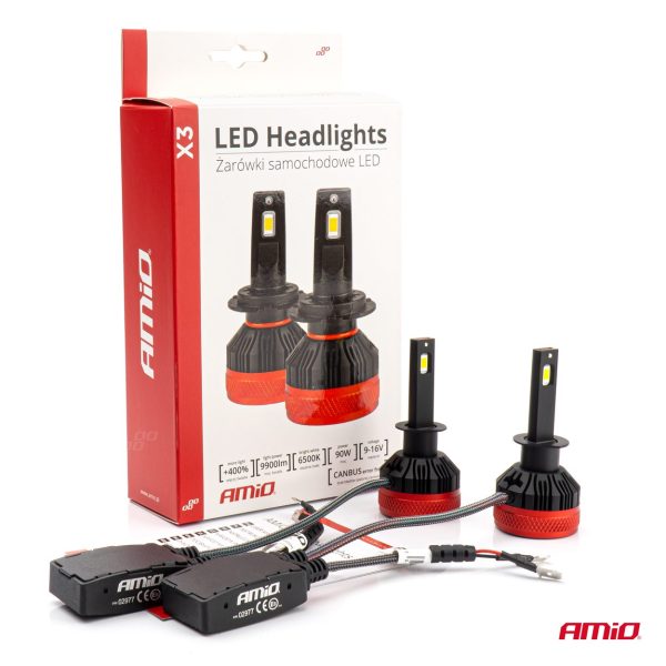 Bombilla Luz de Cruce LED Headlamp H1 X3 Series AMiO