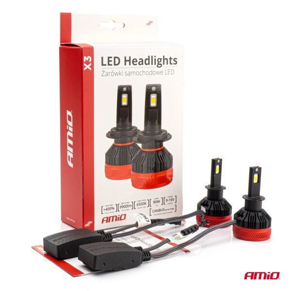 Bombilla Luz de Cruce LED Headlamp H3 X3 Series AMiO