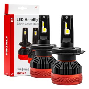 Bombilla Luz de Cruce LED Headlamp H4 X3 Series AMiO