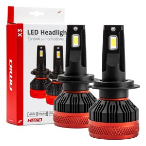 Bombilla Luz de Cruce LED Headlamp H7 X3 Series AMiO
