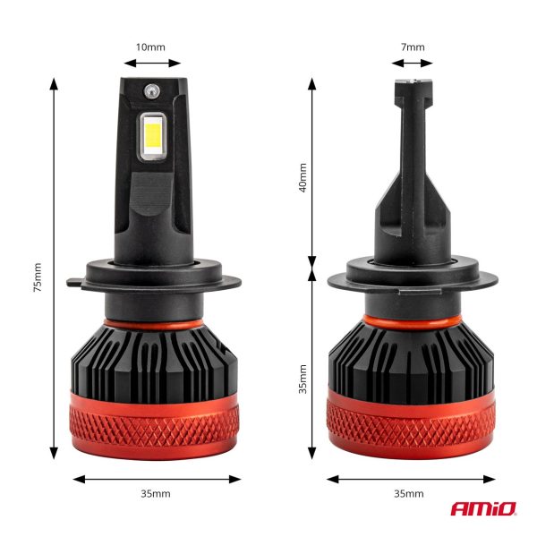 Bombilla Luz de Cruce LED Headlamp H7 X3 Series AMiO