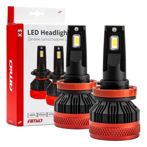 Bombilla Luz de Cruce LED Headlamp H8/H9/H11 X3 Series AMiO