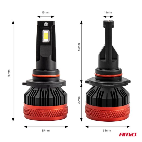 Bombilla Luz de Cruce LED Headlamp HB3 9005 X3 Series AMiO