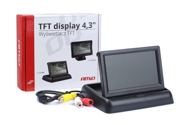 Patalla (Monitor) plegable para sensores de aparcamiento TFT02