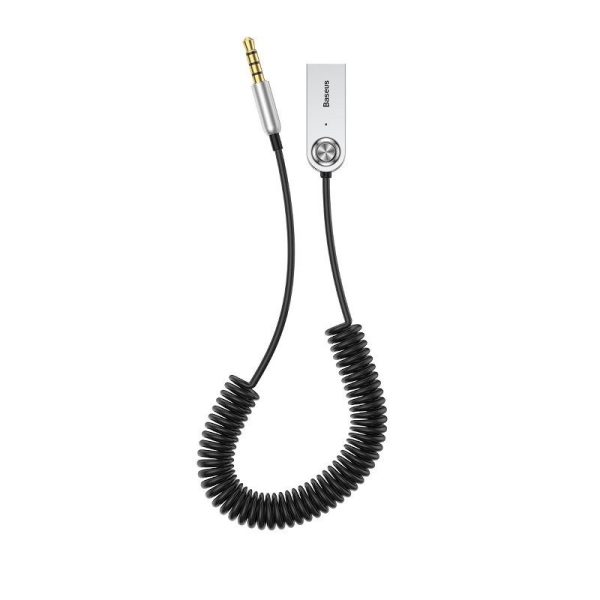 Adaptador de audio AUX, USB Bluetooth 5.0 BASEUS negro