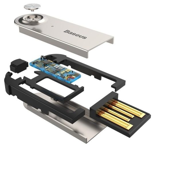 Adaptador de audio AUX, USB Bluetooth 5.0 BASEUS negro