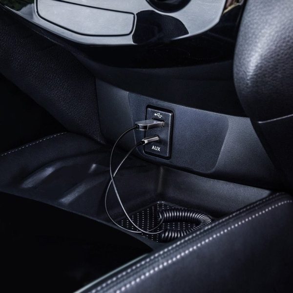 Adaptador de audio AUX, USB Bluetooth 5.0 BASEUS negro