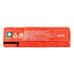 Kit COMBI PLUS (Botiquin Primeros Auxilios, Chaqueta Reflectante, Triángulo de Advertencia)