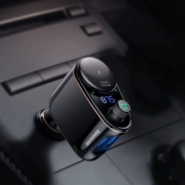 Transmisor FM BASEUS 2x USB bluetooth negro